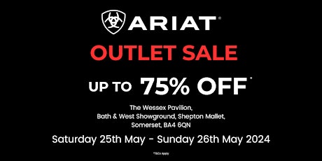 ARIAT OUTLET SALE - BATH AND WEST SHOWGROUND