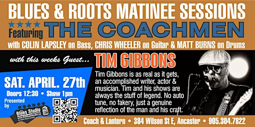 Imagen principal de Blues and Roots Matinee Sessions at The Upper Coach