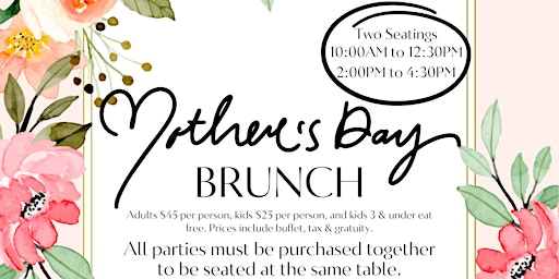 Mothers Day Brunch at Atlas Valley Golf Club primary image