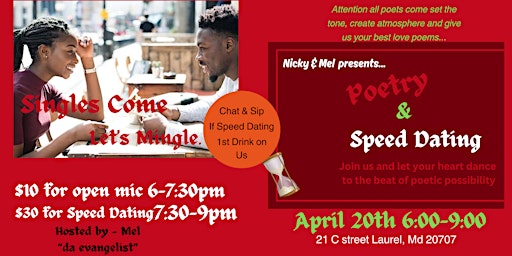 Imagen principal de Poetry and Speed Dating at The Self Employed Boutique