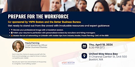 Prepare for the Workforce! With YNPN Boston and the Better Business Bureau