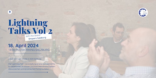 Imagem principal do evento Lightning Talks Salzburg Vol2: Entrepreneurship