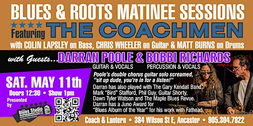 Imagem principal do evento Blues and Roots Matinee Sessions at The Upper Coach