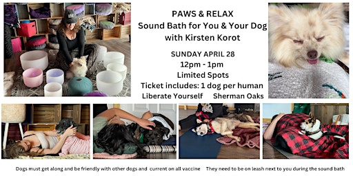 Primaire afbeelding van Paws & Relax - Sound Bath for You and Your Dog