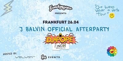 Immagine principale di J BALVIN OFFICIAL AFTERPARTY - FRANKFURT 