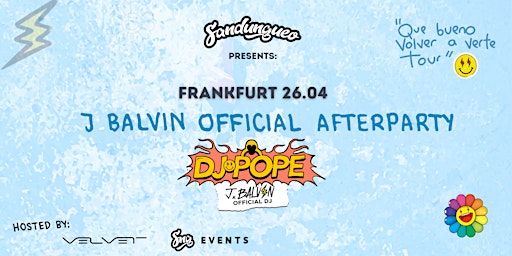 Primaire afbeelding van J BALVIN OFFICIAL AFTERPARTY - FRANKFURT