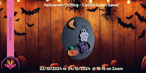 Imagem principal do evento Halloween Quilling - Cwiltio Calan Gaeaf