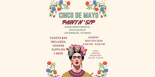 Image principale de Cinco De Mayo Paint N Sip