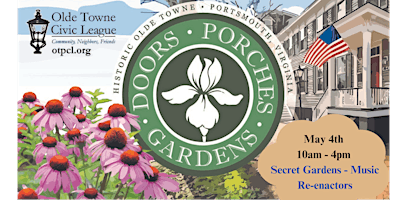 Primaire afbeelding van Doors, Porches, and Gardens Tour in historic Olde Towne