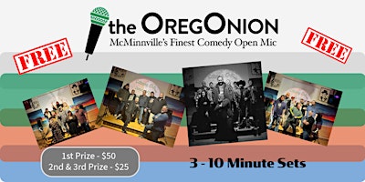 Primaire afbeelding van The OregOnion Open Comedy Mic - April 18, 2024