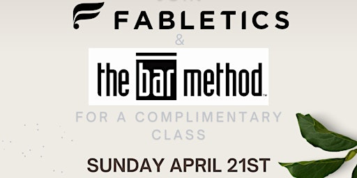 Imagem principal de Bar Method x Fabletics FREE class