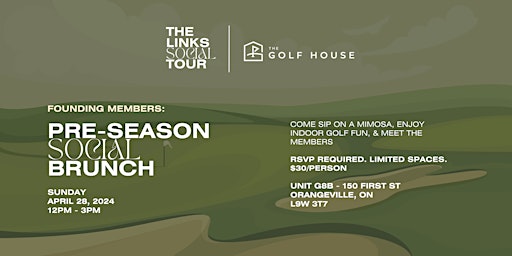 Imagen principal de TLST: Pre-Season Social Brunch x The Golf House