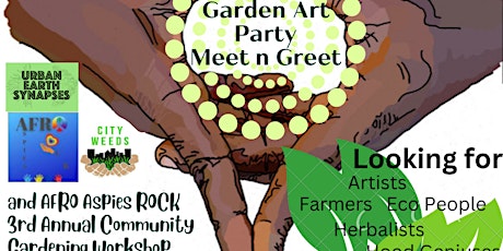 Garden Art Party Meet n Greet with AFRO Aspies ROCK Community Gardening