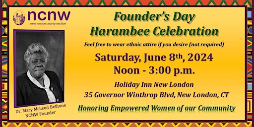Primaire afbeelding van NCNW New London Founder's Day Celebration Honoring Empowered Women of Our Community