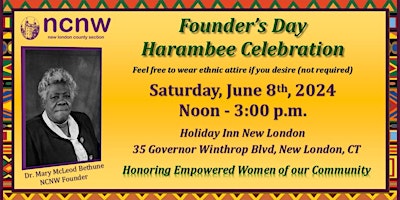 Hauptbild für NCNW New London Founder's Day Celebration Honoring Empowered Women of Our Community