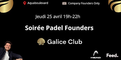 Imagem principal do evento Soirée Padel Founders