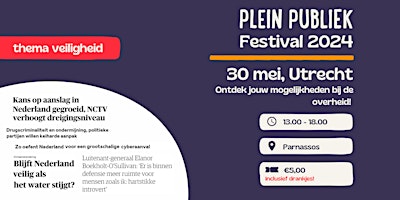 Plein Publiek Festival: veiligheid primary image