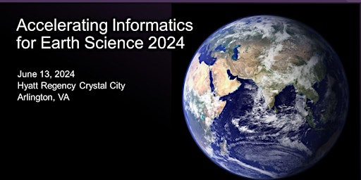 Imagem principal do evento Accelerating Informatics for Earth Science 2024