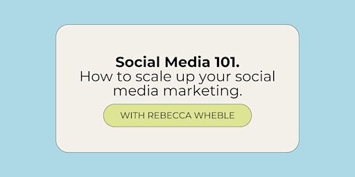 Social Media 101. How to scale up your social media marketing.  primärbild