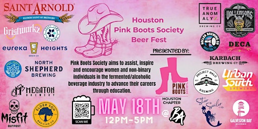 Imagem principal do evento First Annual Houston Pink Boots Society Beer Fest