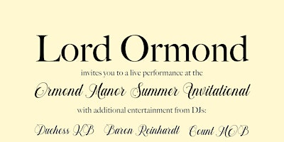 ORMOND MANOR SUMMER INVITATIONAL primary image