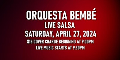 Salsa Night with Live Band: Orquesta Bembé primary image