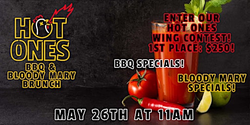 Primaire afbeelding van Hot Ones BBQ & Bloody Mary Brunch!