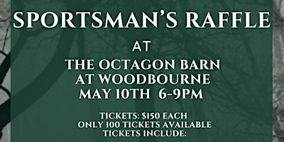 Sportsman's Raffle at Octagon Barn primary image