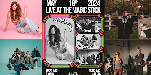 Imagem principal de CARLEY LUSK LIVE MUSIC @ THE MAGIC STICK (+ 3 ADDITIONAL DETROIT ACTS)