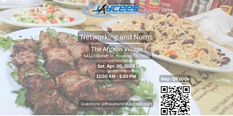 April Networking and Noms with Afghan food