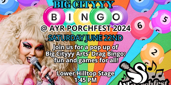 Big Cityyy Bingo At Ayr Porchfest 2024