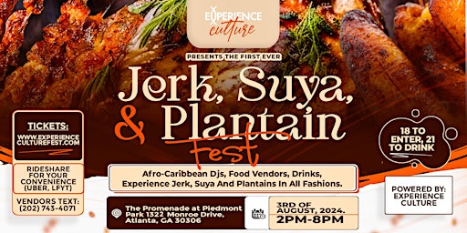 Imagem principal do evento Jerk, Suya, & Plantain Food Festival-Atlanta