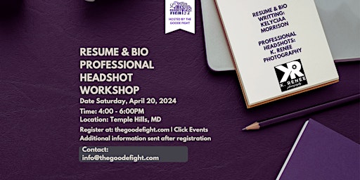 Immagine principale di Resume & Bio, Professional Headshot Workshop 