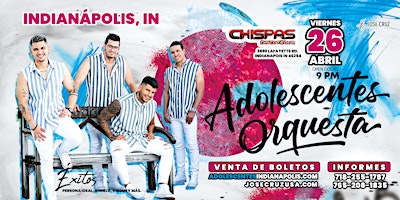 Imagen principal de Concierto de salsa con Adolescentes Orquesta I Indianápolis, In | Abril 26