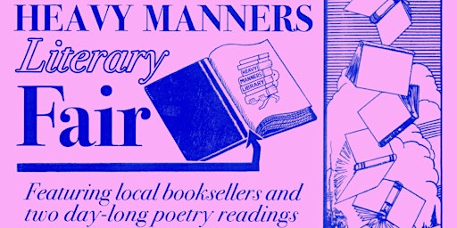 Primaire afbeelding van Heavy Manners Literary Fair (5/4 + 5/5)