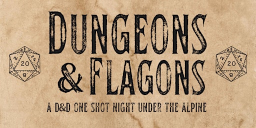Imagem principal do evento Dungeons & Flagons: APRIL 24th