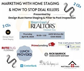FREE CE - Marketing with Home Staging & How To Stop Deal Killers