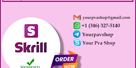 Best Place to Buy Verified Skrill Accounts in Whole ...