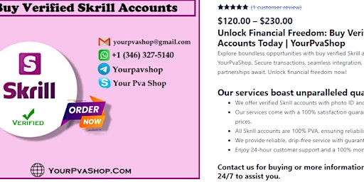 Buy Verified Skrill Accounts primary image
