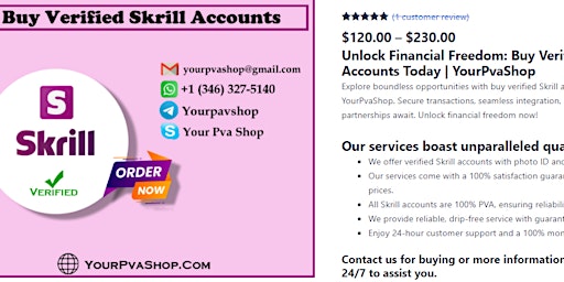 Image principale de Best Place To Buy Verified Skrill Accounts In 2024