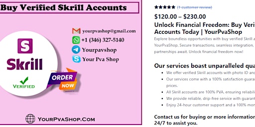 Hauptbild für Buy Verified Skrill Accounts