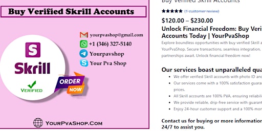 Buy Verified Skrill Accounts  primärbild