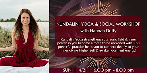 Imagen principal de Kundalini Yoga, Song & Social Workshop with Hannah Duffy