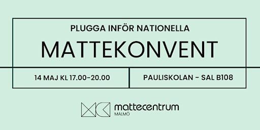 Imagem principal do evento Mattekonvent VT24 Malmö - Gymnasiet