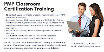 Imagen principal de PMP Classroom Certification Training Bootcamp Newark, NJ