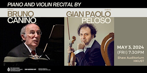 Hauptbild für Piano and Violin Recital by Bruno CANINO and Gian Paolo PELOSO