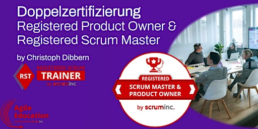 Imagem principal do evento Doppelzertifizierung Registered Product Owner + Registered Scrum Master