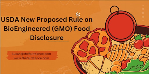 Imagem principal do evento USDA New Proposed Rule on BioEngineered (GMO) Food Disclosure