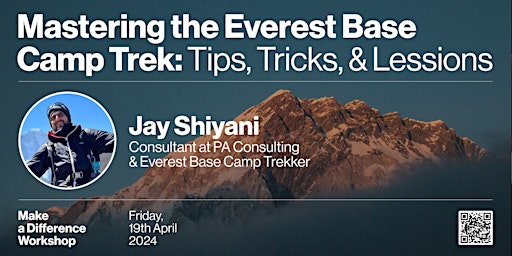 Mastering the Everest Base Camp Trek: Tips, Tricks, & Lessons X Jay Shiyani primary image