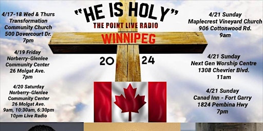 Imagem principal do evento Winnipeg “He is Holy” Healing, Miracles, Power, Love, & Teaching